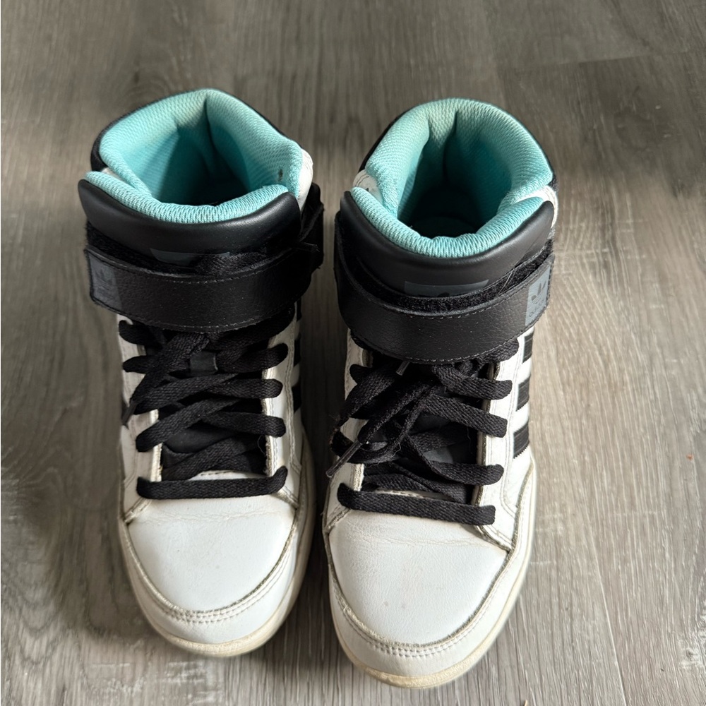 Adidas High-Top Sneakers - Black and White